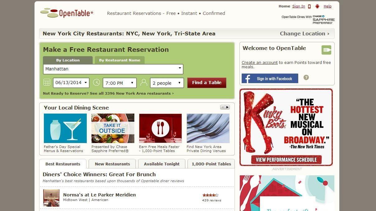 OpenTable Restaurant Logo - Priceline Reserves OpenTable For $2.6 Billion, Reservation Site
