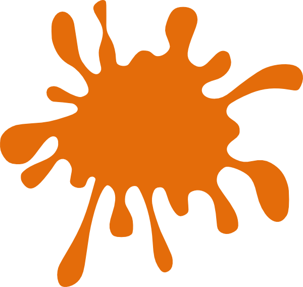 Orange Splatter Logo - Orange Splatter Splatter Clipart