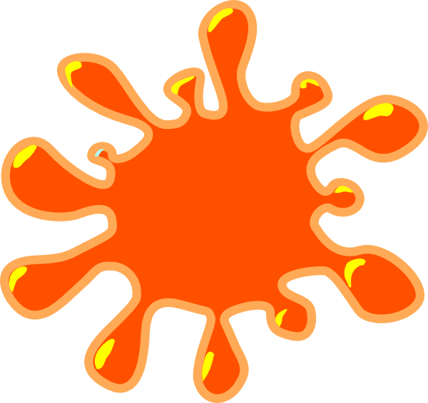 Orange Splatter Logo - Orange Clip Art at Clker.com - vector clip art online, royalty free ...