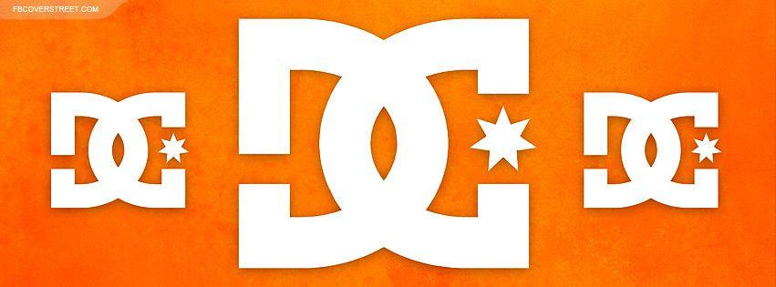 Orange Splatter Logo - DC Shoes Logos Huge Orange Facebook Cover - FBCoverStreet.com