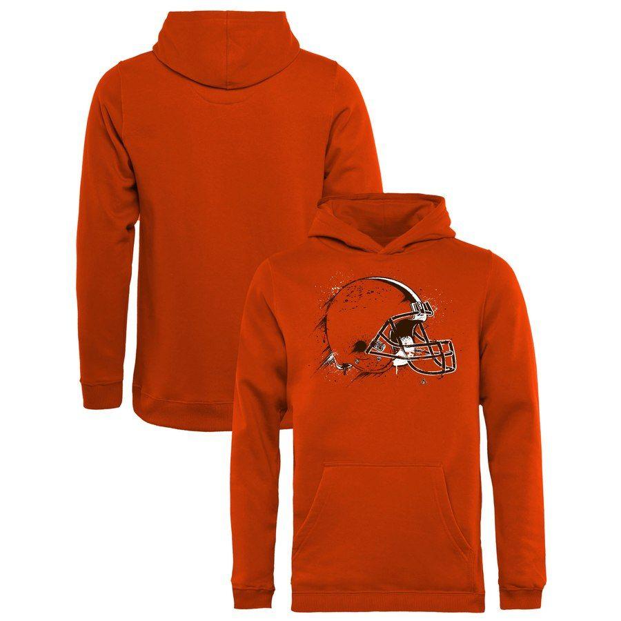 Orange Splatter Logo - Youth Cleveland Browns NFL Pro Line by Fanatics Branded Orange ...