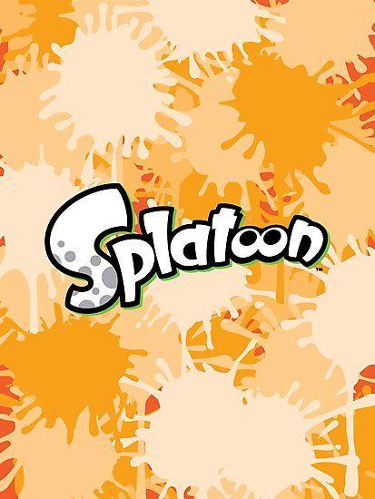 Orange Splatter Logo - splatoon paint splatter logo (orange)