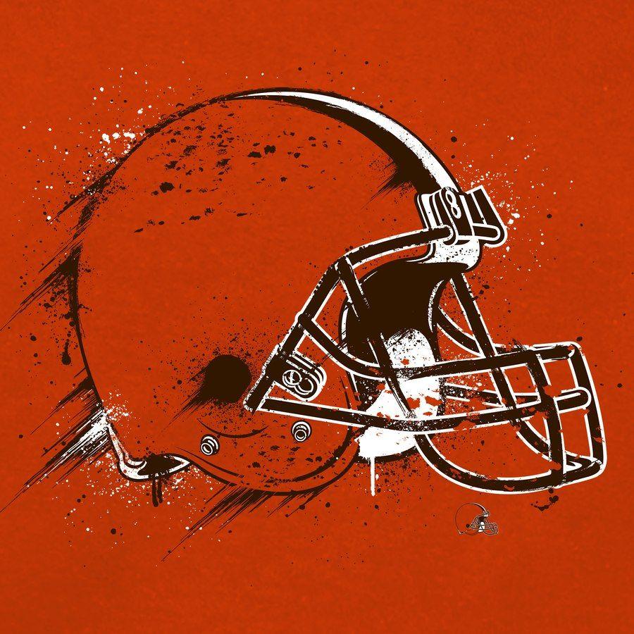 Orange Splatter Logo - Men's Cleveland Browns NFL Pro Line by Fanatics Branded Orange