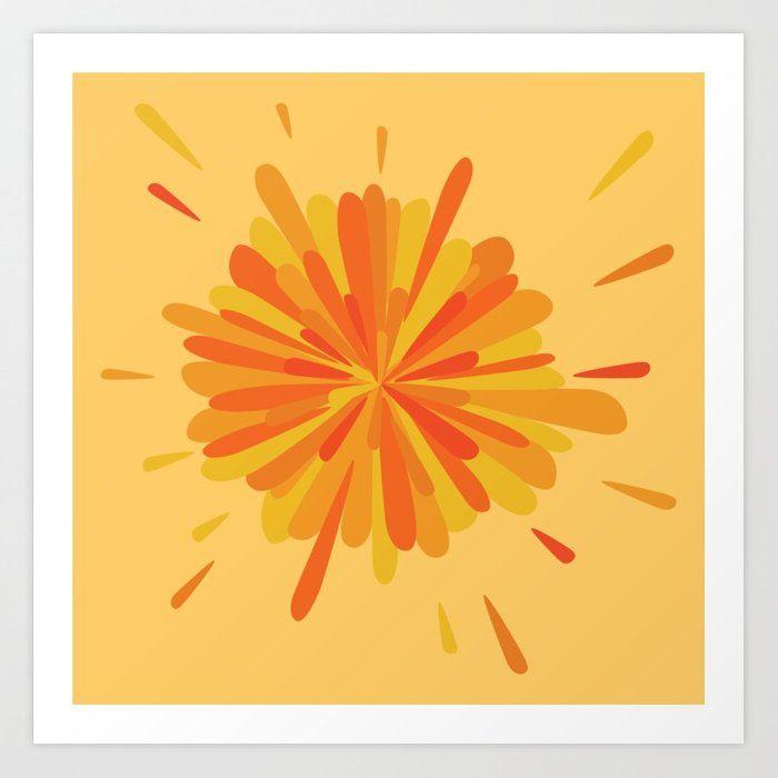 Orange Splatter Logo - Orange Splatter Art Print by rabz | Society6