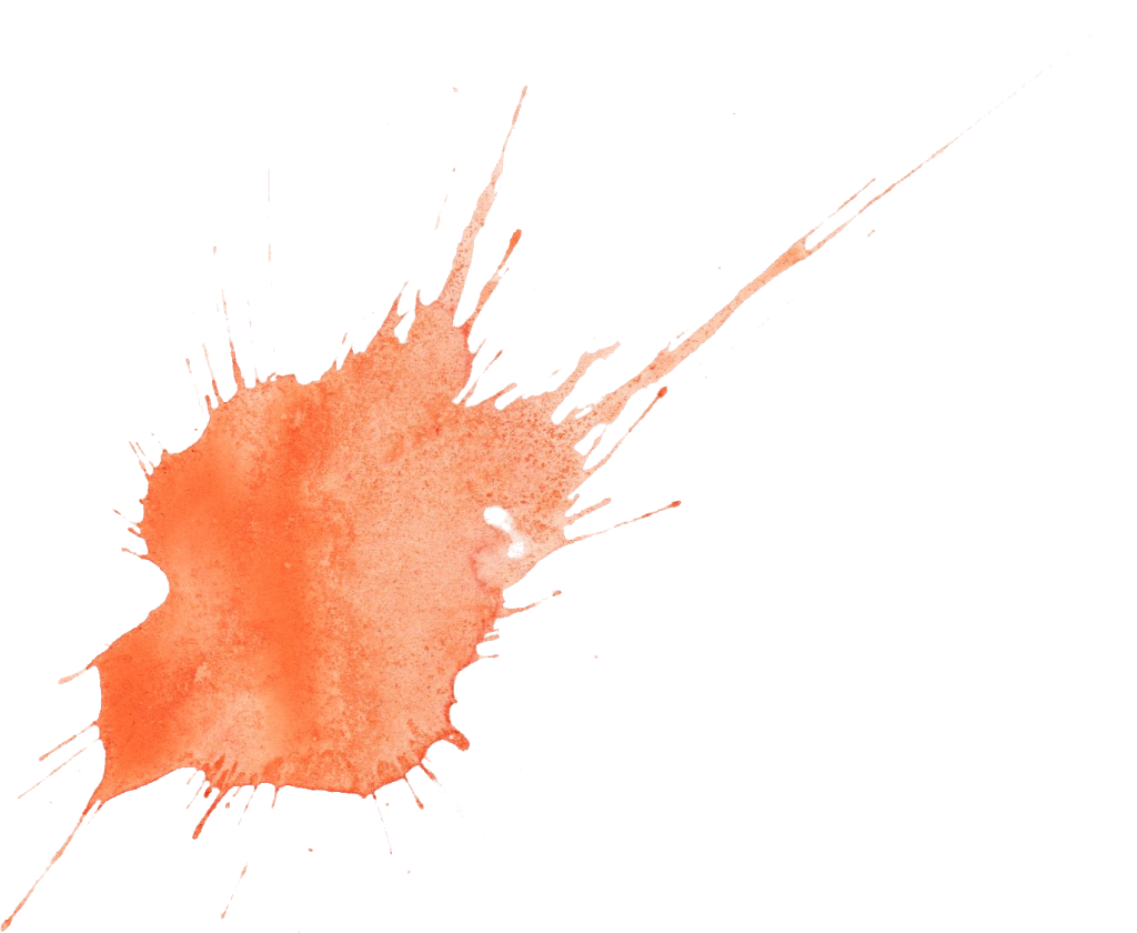 Orange Splatter Logo - Orange Watercolor Splatter (PNG Transparent)