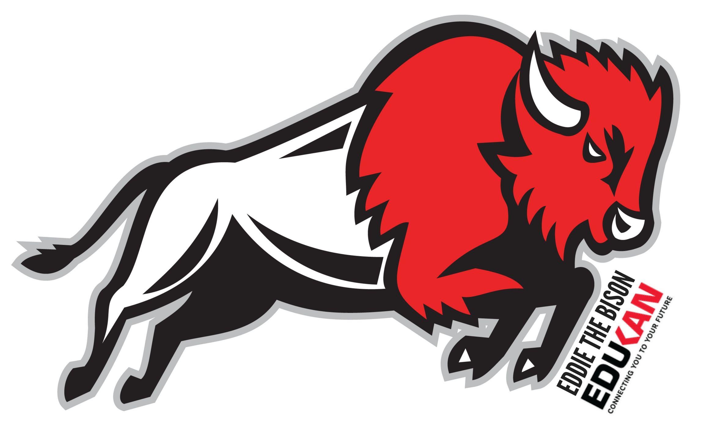 Bison Mascot Logo - Meet our new Mascot, Eddie the Bison! - EDUKAN | College | Distance ...