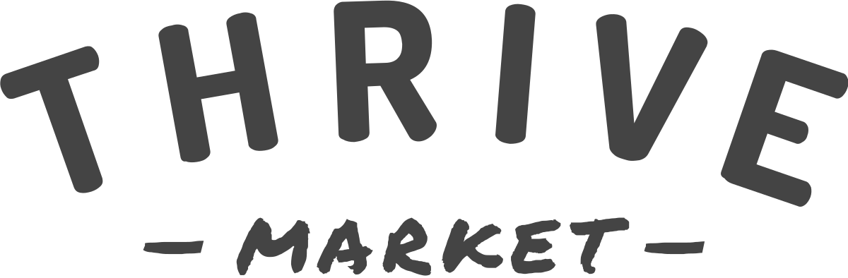 Black and White Market Logo - Thrive Market