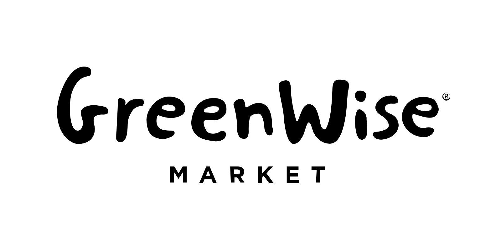 Black and White Market Logo - GreenWise Market