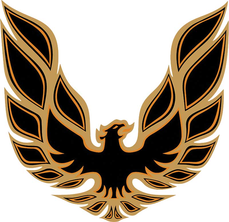 Firebird Logo - Pontiac Firebird Parts Trans AM Gold / Black Decal Set