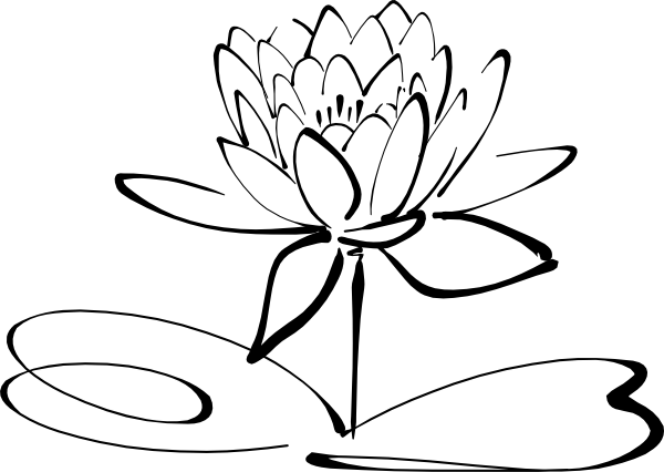 Black and White Lotus Logo - Lotus Flower Black And White PNG Transparent Lotus Flower Black And ...