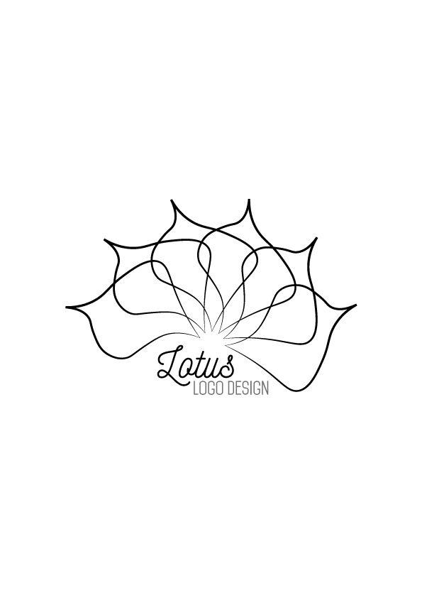 Black and White Lotus Logo - Lotus logo design – AYA Templates