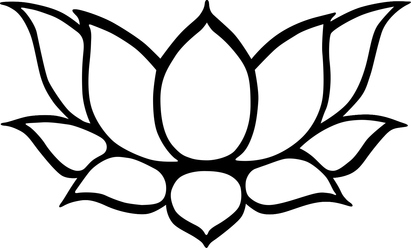 Black and White Lotus Logo - Picture royalty free download lotus flower - RR collections
