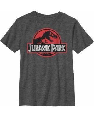 In a Red Circle Black Mammoth Logo - Presidents Day Deals on Jurassic Park Boys' Red Circle Logo T-Shirt