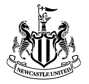 New Castle Logo - high detail airbrush stencil newcastle football logo FREE UK POSTAGE