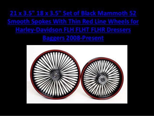 In a Red Circle Black Mammoth Logo - New Harley Davidson Custom Bagger Wheels From Demon's Cycle