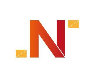 Red Letter N Logo - Letter N Logo Designed