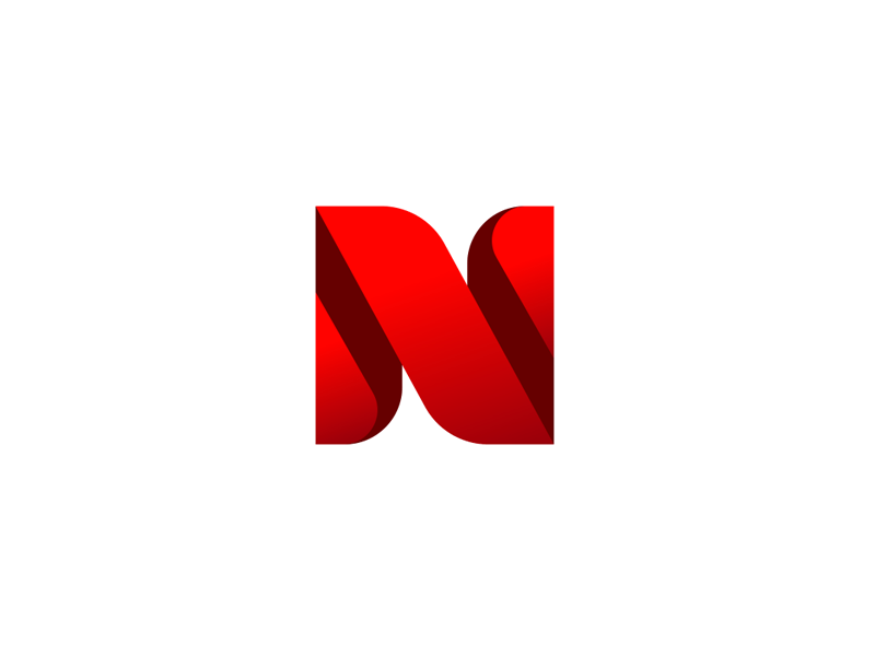 Red Letter N Logo - n logo creative letter n logo design template download free vector ...