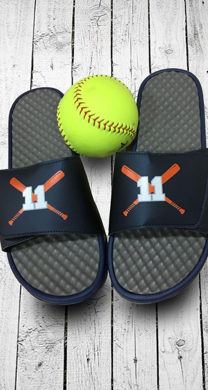 Great Softball Logo - Softball slides! Customize with your jersey number, team colors or