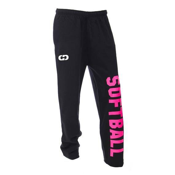 Great Softball Logo - Softball Logo Sweatpants Black 6 Print Colors Free | Etsy