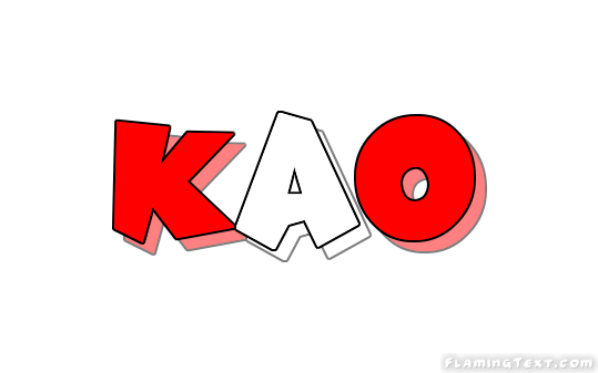 Kao Logo - Indonesia Logo | Free Logo Design Tool from Flaming Text