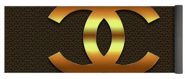 Brown Chanel Logo - Chanel Logo: Yoga Mats | Fine Art America