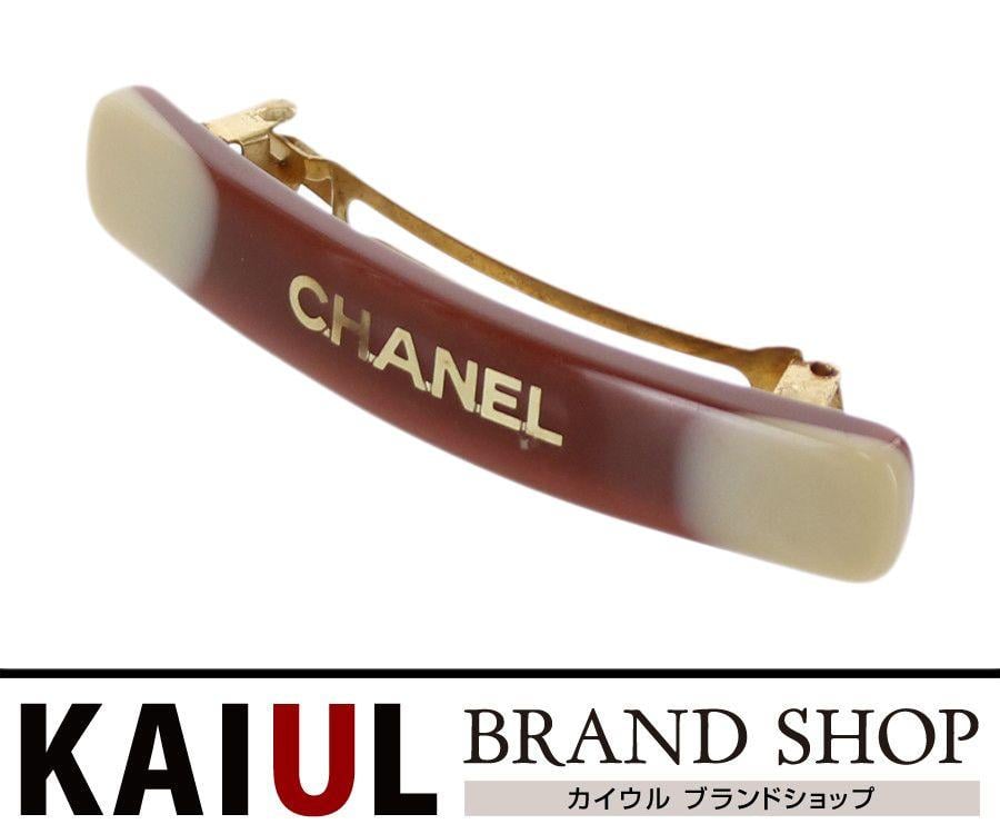 Brown Chanel Logo - KAIUL Rakuten Market store: Chanel logo Valletta plastic brown ivory ...