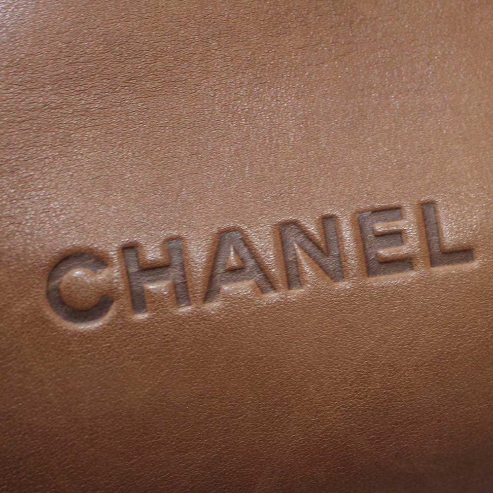 Brown Chanel Logo - Gold Eco: CHANEL Chanel logo mini ruck day pack Lady's brown calf