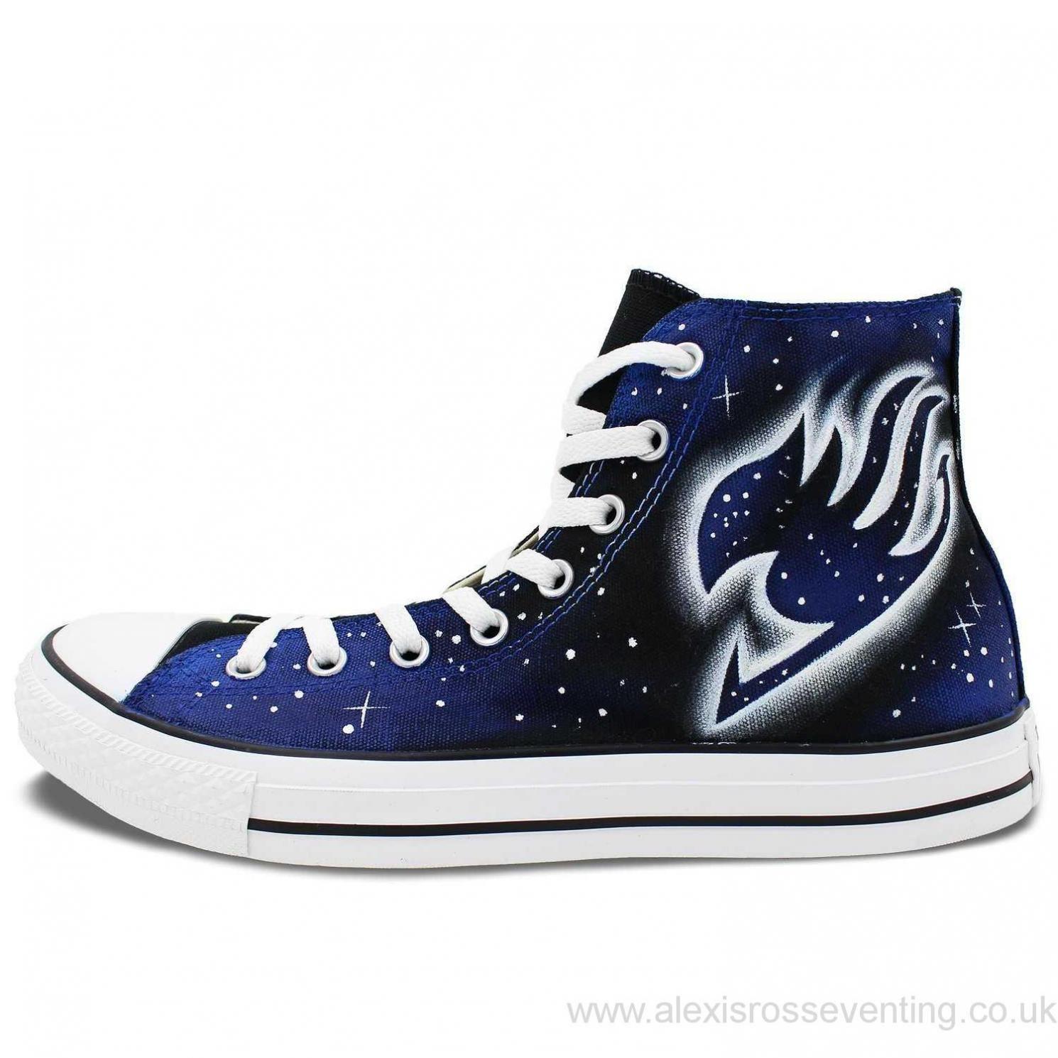 Galaxy Converse Logo - UU570072 United Kingdom Anime Converse Chuck Taylor Painted Shoes ...