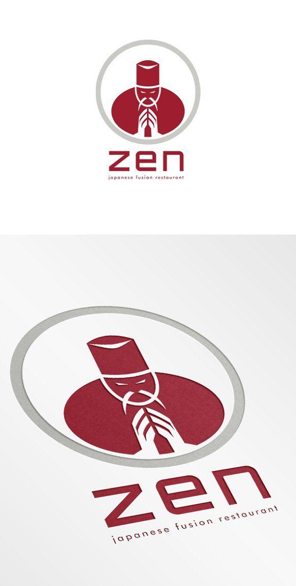 Creative Zen Logo - Zen Japanese Fusion Restaurant Logo Logo Templates Creative Market