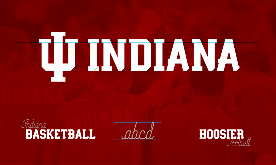 Indiana U Logo - IU Athletics Font