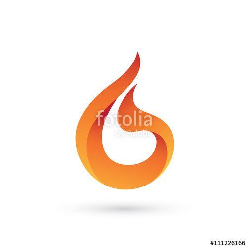 Abstract Fire Logo - Abstract Flame Fire Logo