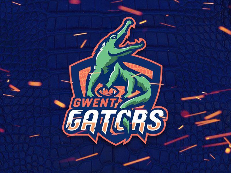 Crocodile Football Logo - Gwent Gators Logo