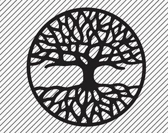Black and White Tree in Circle Logo - Black And White Tree Of Life PNG Transparent Black And White Tree Of ...