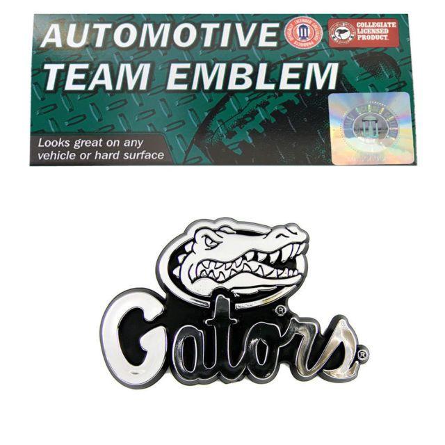 Crocodile Football Logo - Florida Gators Logo Chrome 3d Auto Emblem Decal Football NCAA | eBay