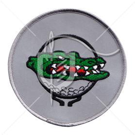 Crocodile Football Logo - Crocodile Golf Embroidered Patch