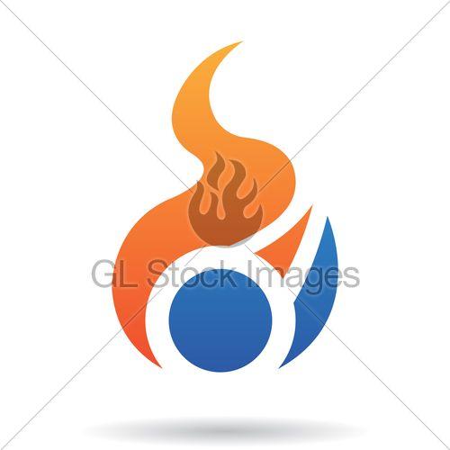 Abstract Fire Logo - Abstract Fire Icon · GL Stock Images