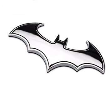 Silver Automotive Logo - ETGtek Car Auto Logo 3d Metal Stickers Emblem Badge Decals Batman ...