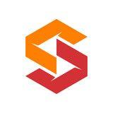 Orange S Logo - Circle S Logo - Icon with Dot