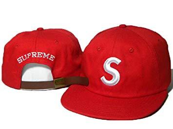 Orange S Logo - Way Big S Logo Unisex Supreme Hat (Red): Amazon.co.uk: Sports & Outdoors