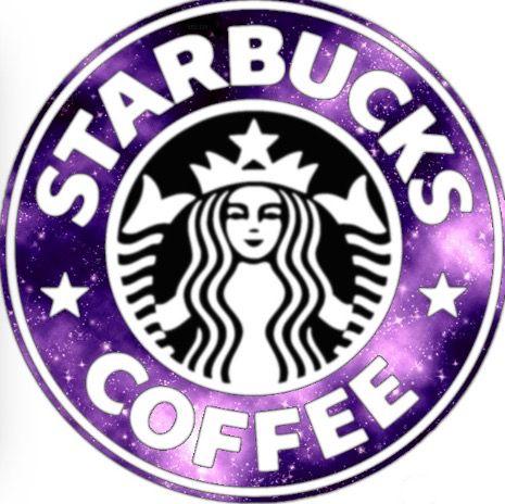 Galaxy Starbucks Logo - Starbucks logo|galaxy;purple discovered by Hailey McClelland
