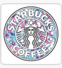 Galaxy Starbucks Logo - Galaxy Starbucks Logo Stickers | Redbubble