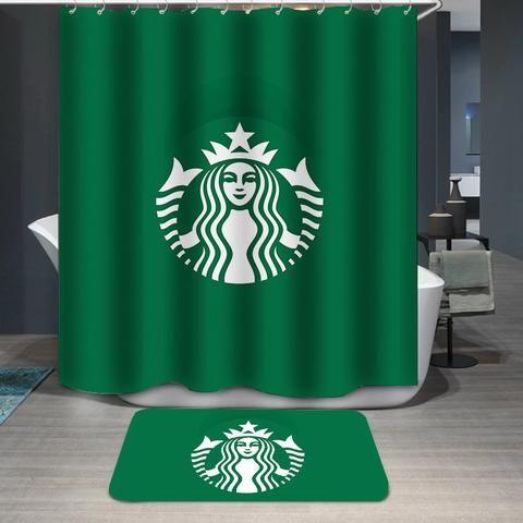Large Starbucks Logo - Galaxy Starbucks Logo Custom Shower Curtain – itdayshop