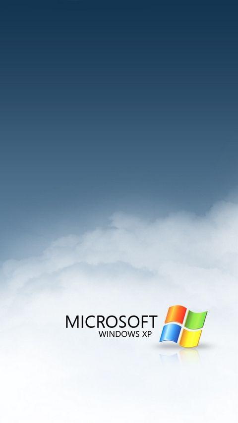 White Ericsson Logo - Download wallpaper 480x854 windows, clouds, blue, white, logo nokia ...
