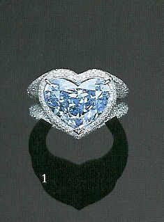 Blue Diamond Shaped Logo - Heart Shaped Blue Diamond Ring. Diamonds. Diamond, Colored