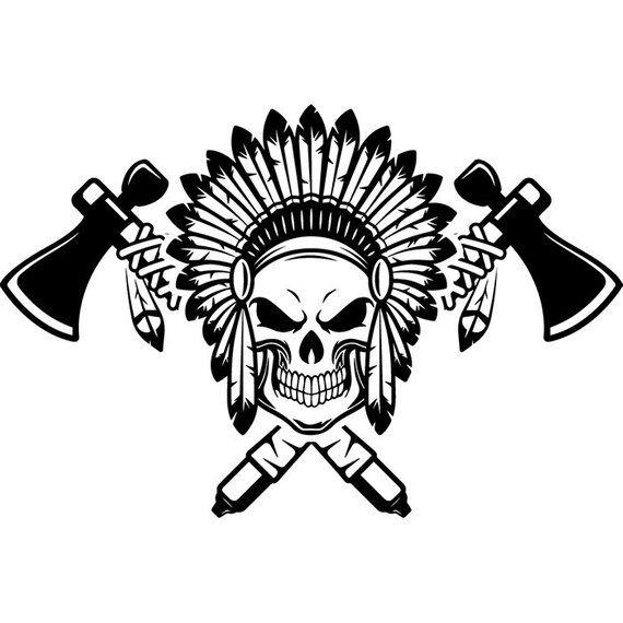 Indian Spear Logo - Indian Logo 12 Native American Warrior Heritage Wild West | Etsy