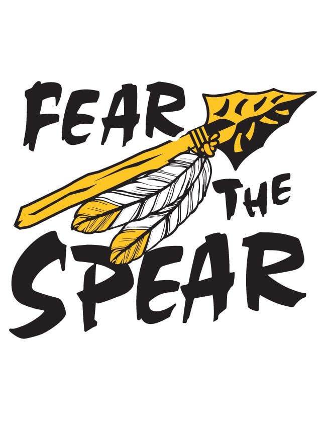 Indian Spear Logo - Fear the Spear Waterless Tattoos - Ships in 24 Hours!