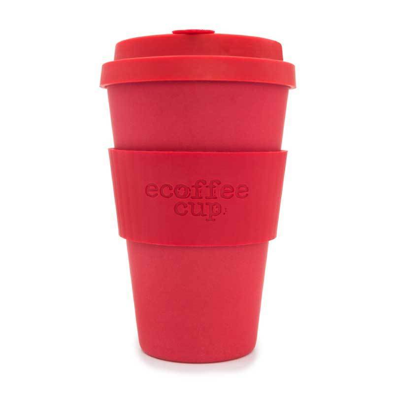 Red Dawn Products Logo - Red Dawn Ecoffee Cup with Red Silicone 14oz - Tugboat