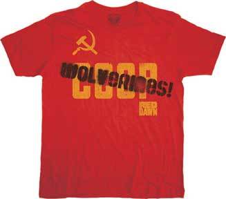 Red Dawn Products Logo - Red Dawn Wolverines Mens T Shirt Tshirts, 80s Tshirts
