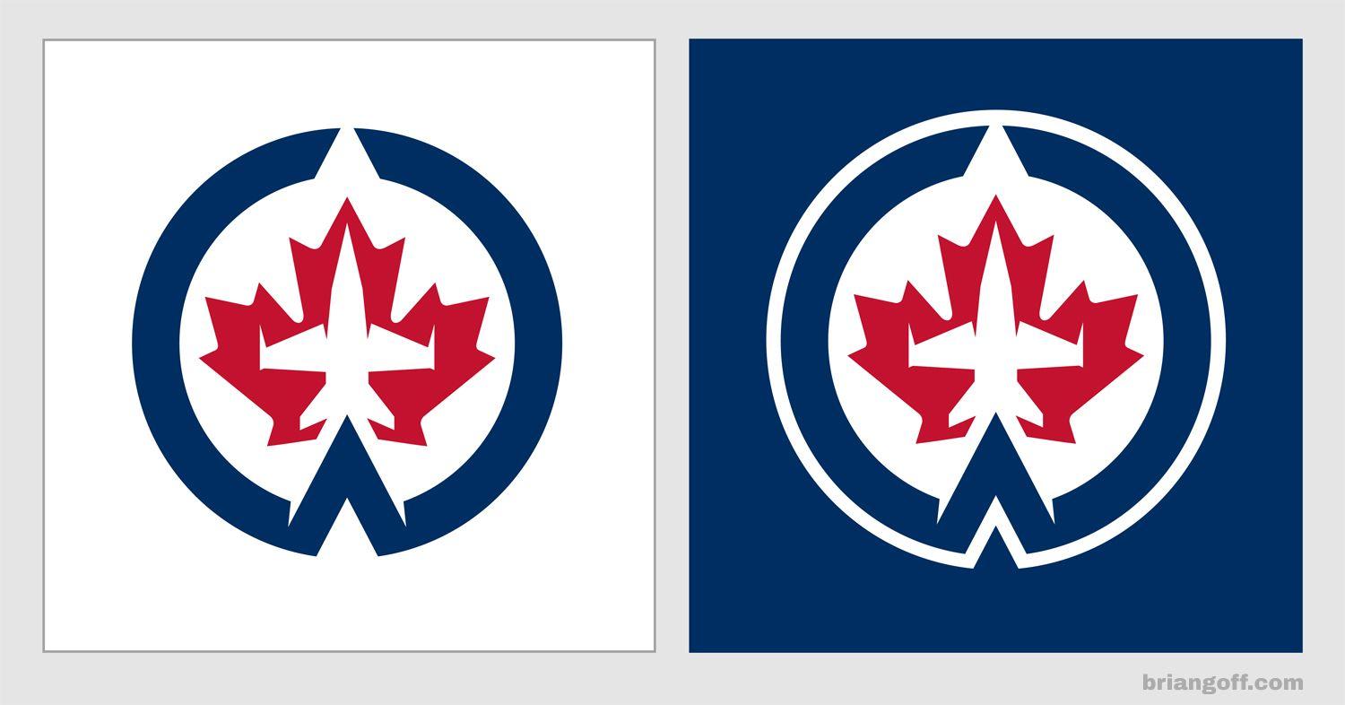 Winnipeg Jets Concept Logo - I took a stab at streamlining the Winnipeg Jets logo - Imgur