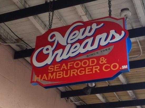 Resturants Red Hamburger Logo - New Orleans Hamburger Seafood Co. Loved this Restaurant! Great ...